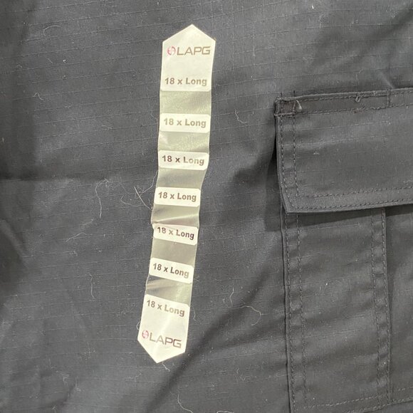 LAPG Mens Tactical Cargo Pants 18X Long Navy Blue Durable Ripstop Fabric - Picture 7 of 11